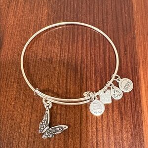 Alex and Ani Butterfly Silver Bracelet